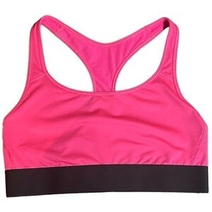 💓Victoria Secret Victoria Sport Sports Bra The Player Pink & Black Size Medium